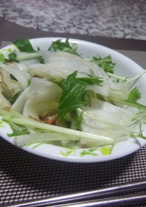 大根・水菜とちくわの甘酢和え-レシピのメイン写真