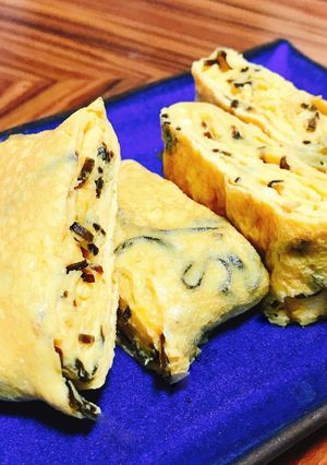 塩昆布　卵焼き-レシピのメイン写真