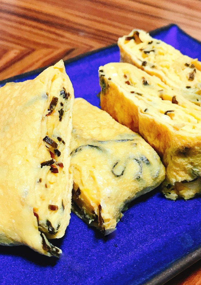 塩昆布　卵焼き-レシピのメイン写真