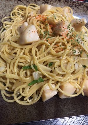 ホタテバター醤油パスタ-レシピのメイン写真