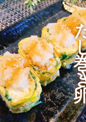 【旬の食材】三つ葉の卵焼き-レシピのメイン写真