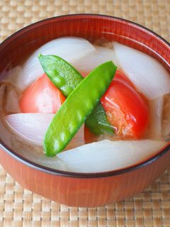 トマトのお味噌汁-レシピのメイン写真