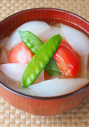 トマトのお味噌汁-レシピのメイン写真