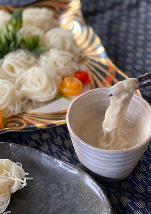 素麺をおいしく食べるお汁(里芋使用)-レシピのメイン写真
