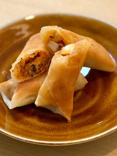 シーフードピザ風春巻き-レシピのメイン写真