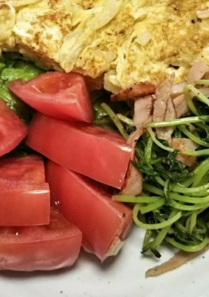 豆苗の炒め物-レシピのメイン写真