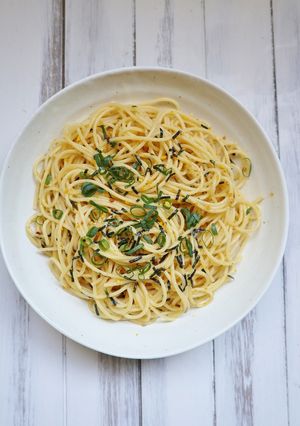 超簡単！ランチに♪のりたまパスタ-レシピのメイン写真