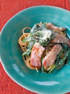菜の花&ベーコン✿豆乳クリームパスタ-レシピのメイン写真