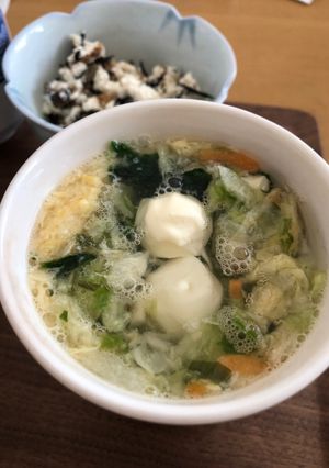 チーズ in 味噌汁／スープ⁈-レシピのメイン写真