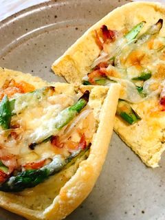 油揚げで糖質オフ 簡単ピザ-レシピのメイン写真