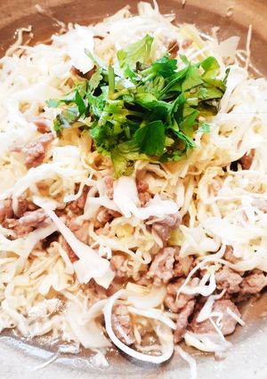 【5分で】ラープ風無限キャベツ【簡単】-レシピのメイン写真