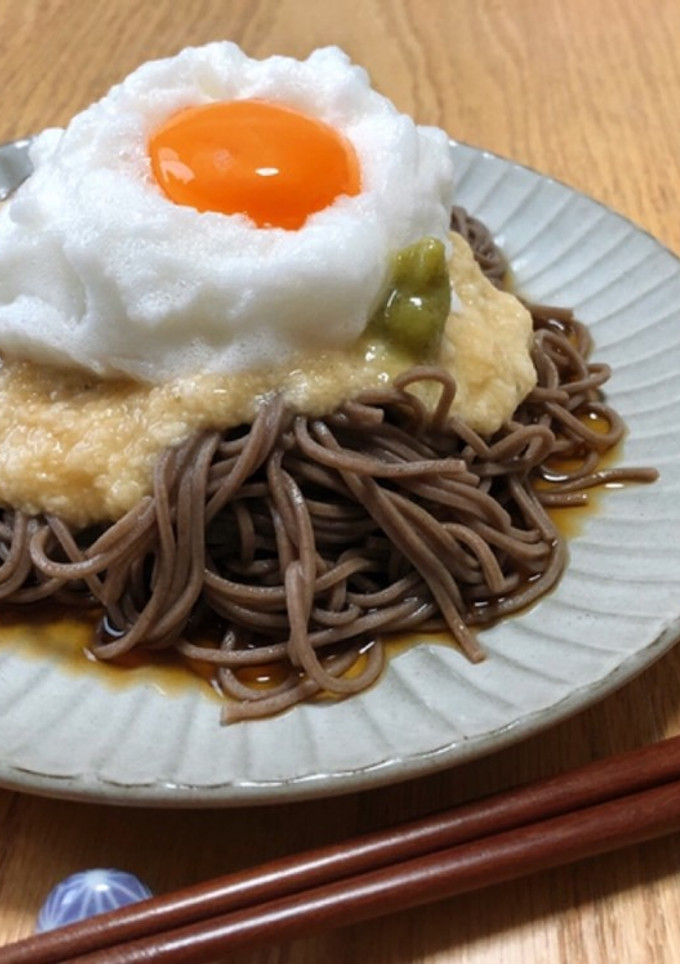 メレンゲのとろろ蕎麦-レシピのメイン写真
