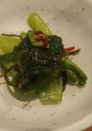 塩昆布と昆布茶で！小松菜の浅漬け-レシピのメイン写真