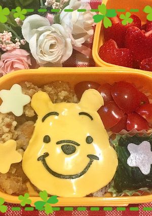 キャラ弁　プーさん　ディズニー-レシピのメイン写真