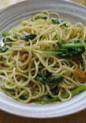 カリカリじゃこと青菜のパスタ-レシピのメイン写真