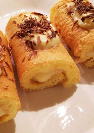 簡単☆カスタードのミニロールケーキ-レシピのメイン写真