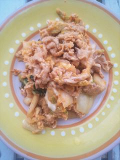 豚肉とキムチの玉子炒め-レシピのメイン写真