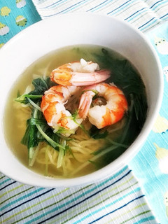 あっさり塩味☆海老ラーメン-レシピのメイン写真