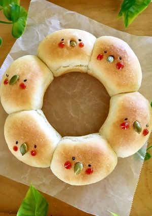発酵1分!時短パン★オカメちぎりパン-レシピのメイン写真