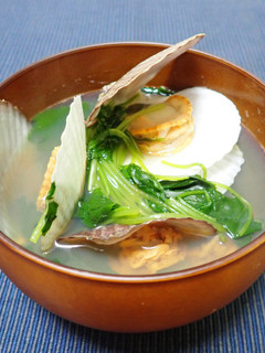 ホタテ稚貝のお吸い物-レシピのメイン写真