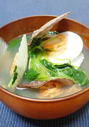 ホタテ稚貝のお吸い物-レシピのメイン写真