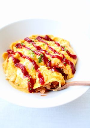 簡単ケチャップライスで【オムライス】-レシピのメイン写真