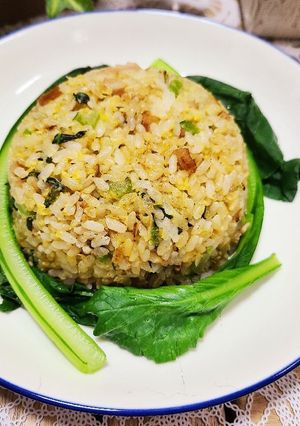 余ったご飯で!簡単★江戸菜チャーハン-レシピのメイン写真