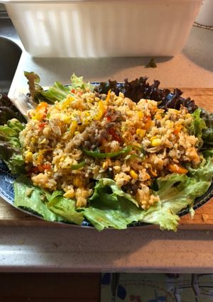 牛バラ肉と彩り野菜のガリバタライス-レシピのメイン写真