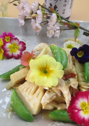 生筍の棒棒鶏風和え物-レシピのメイン写真