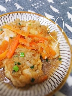 ☆節約にも♪鶏肉と人参のみぞれ煮☆-レシピのメイン写真