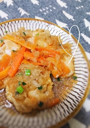 ☆節約にも♪鶏肉と人参のみぞれ煮☆-レシピのメイン写真