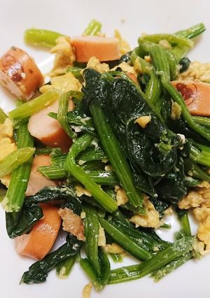 ほうれん草の卵炒め 簡単-レシピのメイン写真