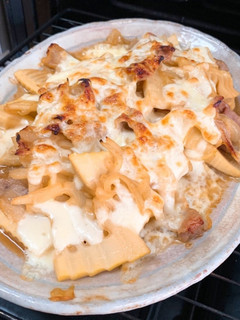 筍と焼肉のチーズ焼き-レシピのメイン写真