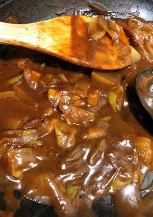 蕎麦屋っぽい鶏モモのカレー-レシピのメイン写真