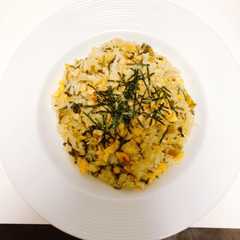 รูปของ 高菜チャーハン♡天かすのせ♡