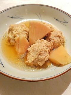 鶏団子とたけのこの煮物-レシピのメイン写真