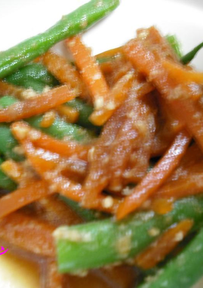 にんじんといんげんの胡麻和え-レシピのメイン写真