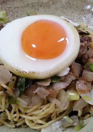牛ばら塩レモン焼きそば-レシピのメイン写真
