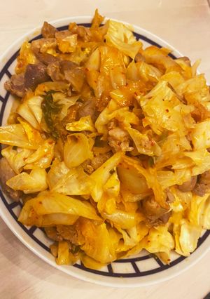 豚とキャベツのキムチマヨ炒め-レシピのメイン写真