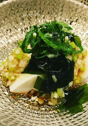 ネギ紫蘇タレのワカメ冷奴-レシピのメイン写真