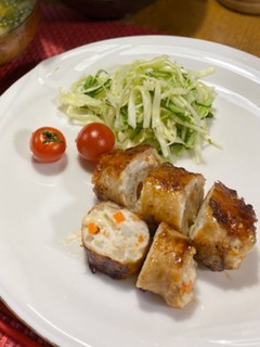 チーズイン鳥ミンチロールてりやき-レシピのメイン写真