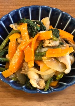 豚肉と野菜のポン酢砂糖炒め・お子様にも-レシピのメイン写真