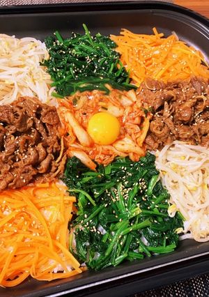 簡単☆楽しい♪ホットプレートでビビンバ-レシピのメイン写真