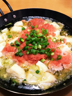 罪悪感満載!豆腐と明太子のアヒージョ-レシピのメイン写真