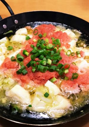 罪悪感満載！豆腐と明太子のアヒージョ-レシピのメイン写真