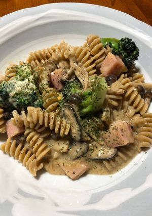 豆乳のソースと全粒粉のパスタ-レシピのメイン写真