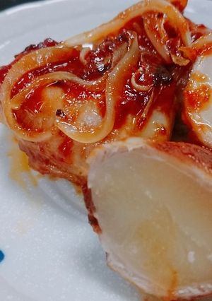 じゃがいものポークチョップ巻き♡-レシピのメイン写真