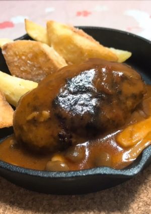 ハンバーグ-レシピのメイン写真