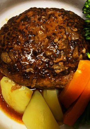 やわふわ！煮込みハンバーグ-レシピのメイン写真