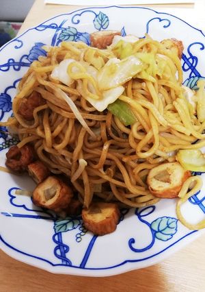 ごぼう天とキャベツ★簡単ヘルシー焼きそば-レシピのメイン写真